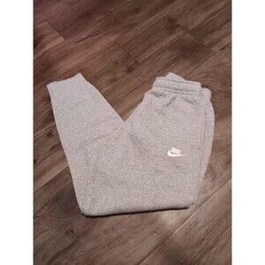 Nike Gray Sweatpants Pockets Drawstring Tapered Leg Men's Sz S
